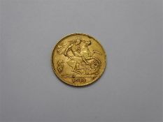 A George V 1911 Gold Half Sovereign