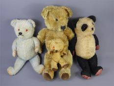 Four Antique Teddy Bears