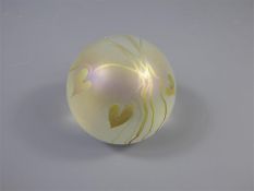 A Large Iridescent Paperweight