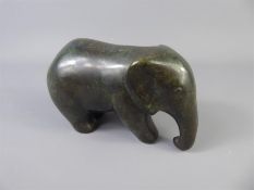 A Bronze Ornamental Elephant