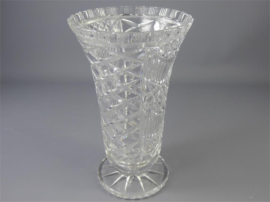 A Cut-Glass Vase