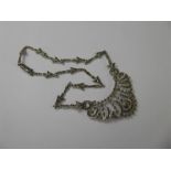 A Vintage Silver Marcasite Necklace