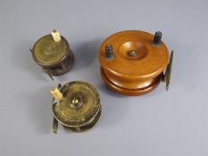 Three Vintage Fishing Fly Reels