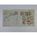 Postal History - GB 1891 Registered Envelope