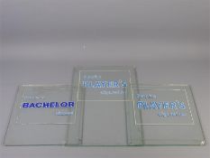 Miscellaneous Glass Advertising Panels for John Player Cigarettes