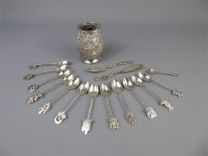 An Indian Silver Vase