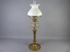 An Arts and Crafts Copper and Brass Oil Lamp