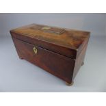 A Late Georgian Mahogany Tea Caddy