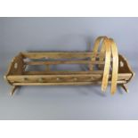 An Antique French Wooden Cradle