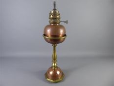 A W.A.S Benson Arts and Crafts Oil Lamp