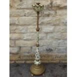 After Royal Doulton Brass and Ceramic Standard Lamp