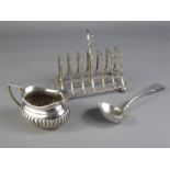 A Victorian Silver Toast Rack