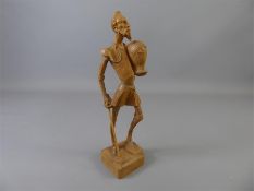 Wood Carved Figure of Don Quixote