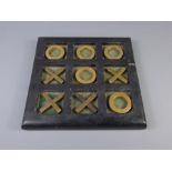 A Vintage Mahogany Brass Noughts & Crosses