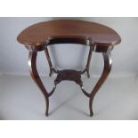 A Mahogany Kidney Shaped Table