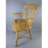 A Pair of Pine Elbow Chairs