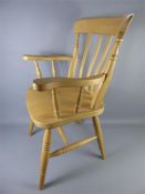 A Pair of Pine Elbow Chairs