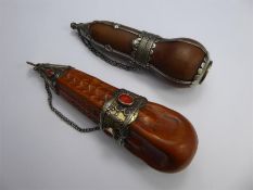 Two Tekke Turkman Perfume Gourds