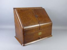 A Houghton Oak Stationary Box