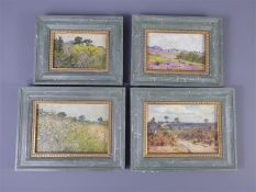 Eight Miniature Oil on Boards