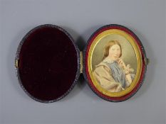 A 19th Century Oval Portrait Miniature