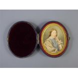 A 19th Century Oval Portrait Miniature