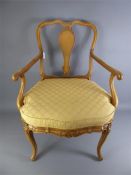 An Antique Victorian Rosewood Nursing Chair