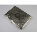 A Victorian Silver Card Case