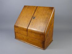 An Oak Writing Box