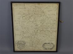 An Antique Map of Warwickshire