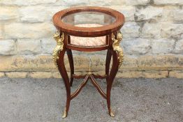 A French Louis XVI Style Gilt Ormolu Oval Bijouterie Table