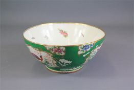 A Late 19th Century Hand-painted Royal Worcester-Style Bowl.
