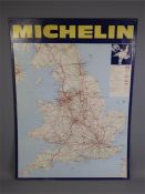 A Vintage Michelin Garage Advertising Map