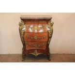 A French Louis XVI Style Kingwood and Burr Walnut Chest of Drawers