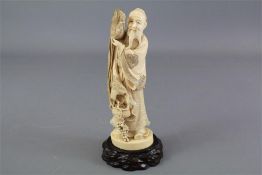 An Antique Japanese Ivory Okimono (Pre-1947)