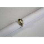 A Ladies 14ct White Gold Diamond Ring