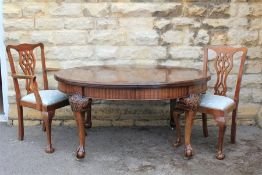A Large Oval Mahogany Dining Table
