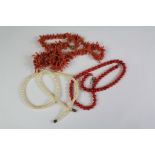 An Antique Graduated Red Coral Necklace