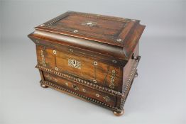 A Circa 1830 Rosewood Writing Box