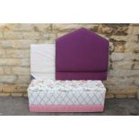 A Bespoke Upholstered Blanket Box