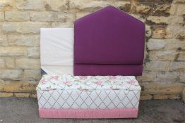 A Bespoke Upholstered Blanket Box