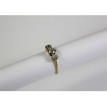 An Antique 18ct Yellow Gold Diamond Ring.