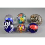A Collection of Glass Paperweights