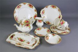 A Country Roses Tea and Dinner Service.