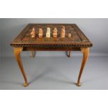 A Chess Set and Playing Table.