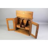 An Edwardian Tobacco/Pipe Smokers Cabinet