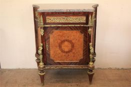 A French Louis XVI Style Kingwood and Burr Walnut Cabinet