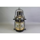 Griffiths & Sons Black Enamel Ship's Lantern