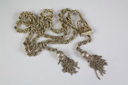 A Silver Rope Chain Necklace