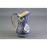 A Persian Blue and White Jug.